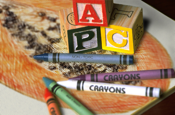 I found my crayons